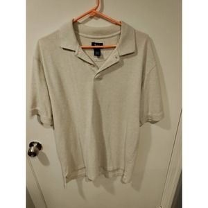 LARGE Tan G.H. Bass & Co Polo T-Shirt